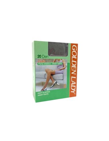 Panty espuma 20 dens Golden lady media mujer. Color negro.