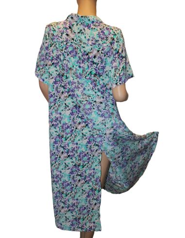 Vestido manga corta abierto por la espalda