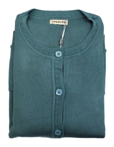 Chaqueta boba de punto invierno para mujer. Detalle frontal.