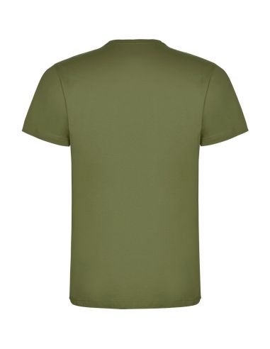 Camiseta básica manga corta unisex naranja.