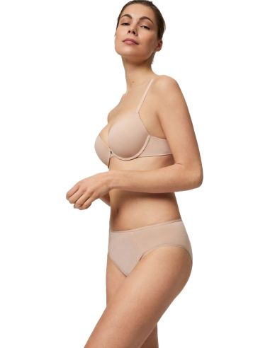 Braguita menstrual de suave microfibra elástica. Detalle frontal.
