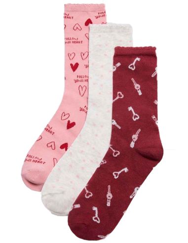 Calcetines de invierno para mujer. Granate.