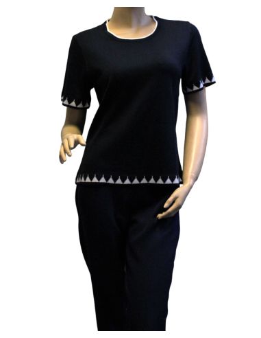Jersey de verano para mujer. Detalle frontal.