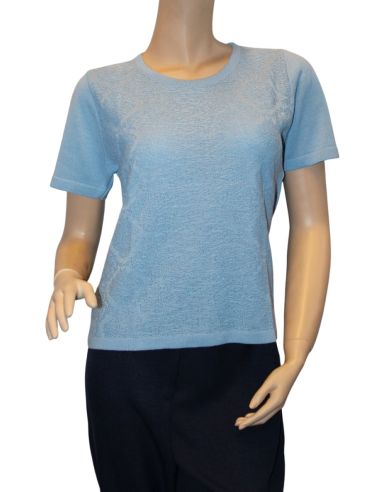 Jersey de verano para mujer. Detalle frontal.