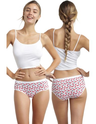 Pack 3 braguitas culotte, varios estampados frontal