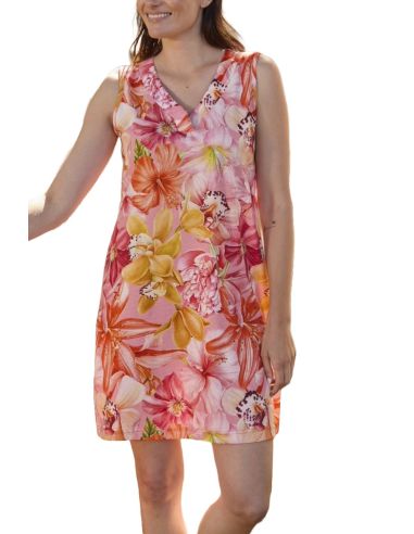 Vestido de verano para mujer. Detalle frontal.