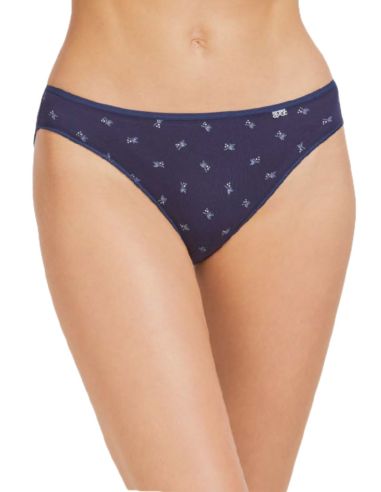 Braga bikini de algodón. Detalle frontal.
