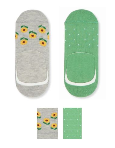 Pack de dos pares de pinkies de verano. Detalle frontal.