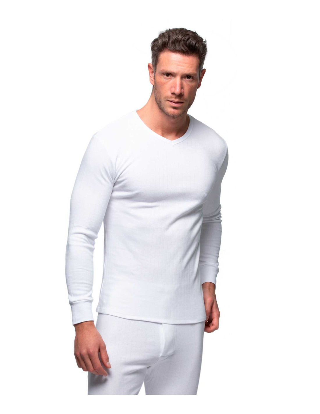 La Camiseta interior hombre manga corta y cuello de pico Fabio 8215 venta  online comprar al mejor precio