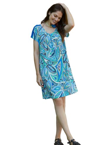 Vestido de verano para mujer. Detalle frontal.