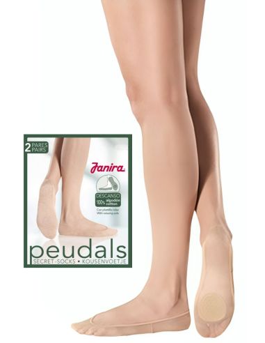 Peudals de algodón para mujer. Detalle frontal.