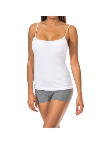 Camiseta mujer tirante fino algodón