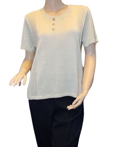Jersey de verano para señora. Detalle frontal.