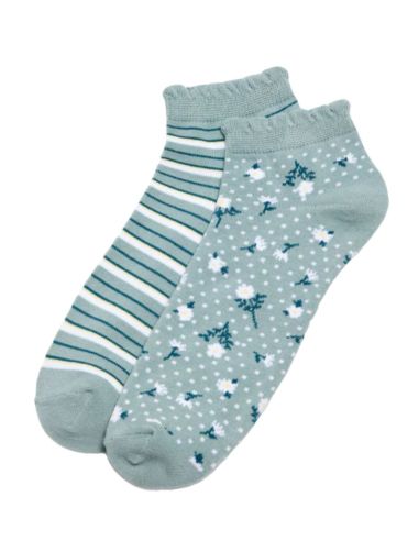 Calcetines invisibles para mujer. Detalle frontal.