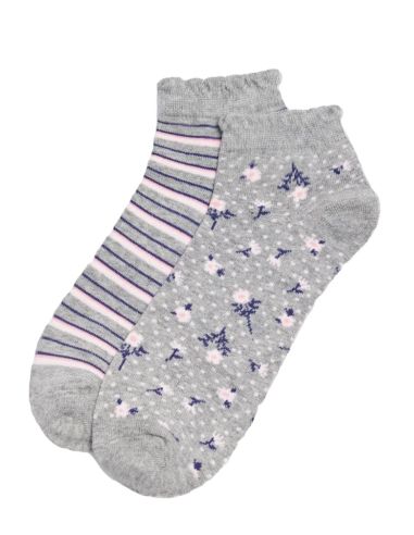 Calcetines invisibles para mujer. Detalle frontal.