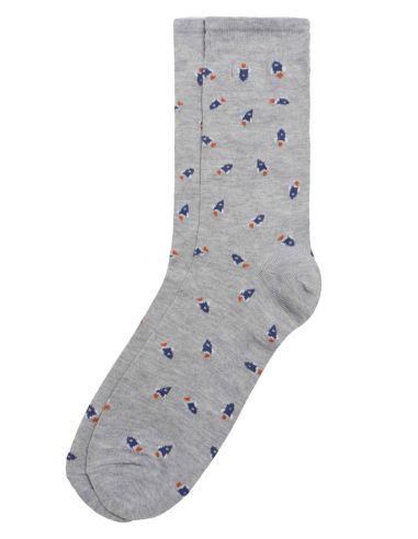 Calcetines estampados de verano para hombre. Detalle frontal. Colores.