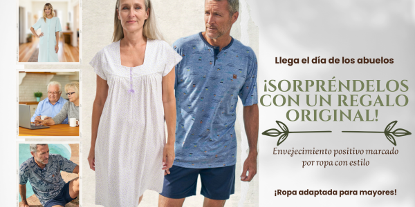 Envejecimiento positivo marcado por ropa con estilo